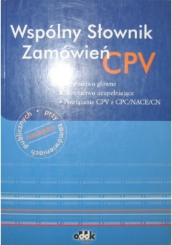 Wspólny Słownik Zamówień CPV