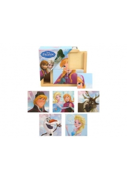 Puzzle drewniane do układania Kraina Lodu