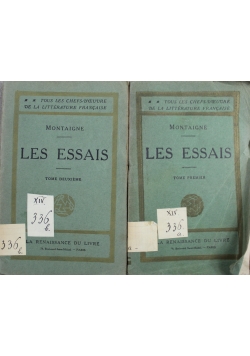 Les Essais Tom 1 i 2 1926 r.