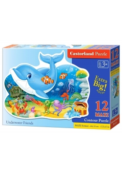 Puzzle 12 maxi podwodni przyjaciele CASTOR
