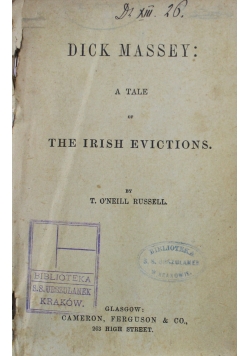 A tale of the Irish Evictions ok 1900 r