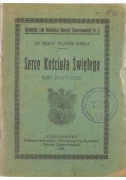 Serce Kościoła Świętego, 1928 r.