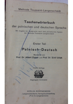 Langenscheidta słowniki kieszonkowe, 1921