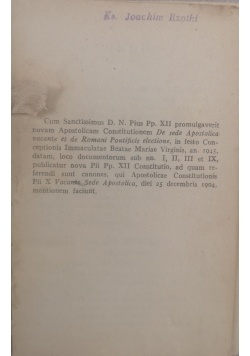 Codex Iuris Canonici,  ok 1920 r.