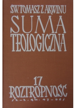Suma teologiczna t. 17: roztropność
