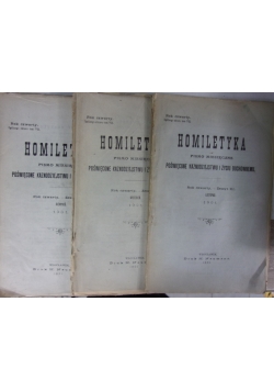 Homiletyka pismo miesięczne, zeszyt VIII, zeszyt IX, zeszyt XI, 1901 r.
