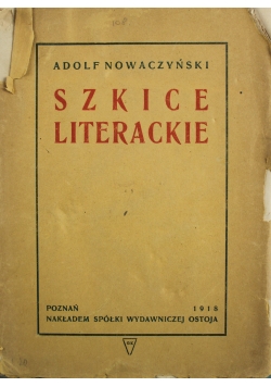 Szkice literackie 1918 r