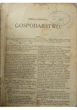Pan Tadeusz.Gospodarstwo,1921r.