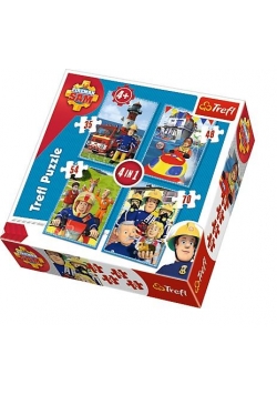 Puzzle 4w1 Drużyna Sama TREFL