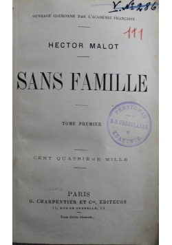 Sans Famille tom I 1890 r.