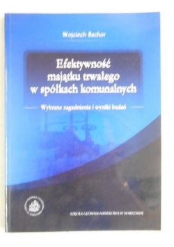 Efektywność majątku trwałego w spółkach komunalnych