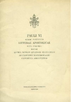 Litterae Apostolicae