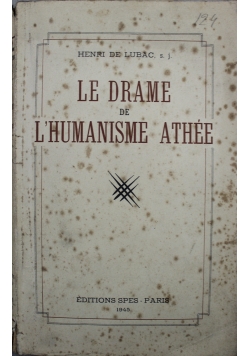 Le Drame de L Humanisme Athee 1945 r.
