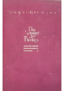 Da kommt der heilige, 1930 r.