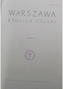 Warszawa stolica Polski 1949 r.