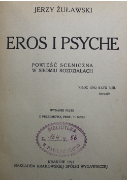 Eros i psyche 1921 r