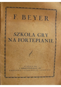 Szkoła gry na fortepianie, 1950 r.
