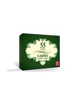 CASINO karty do gry 2 x 55 listków NOWA
