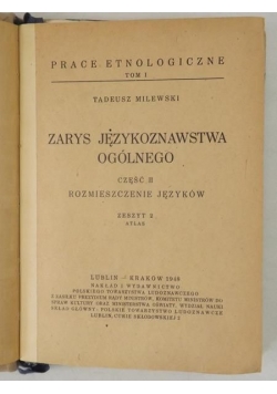 Zarys językoznawstwa ogólnego, część II. Rozmieszczenie języków, 1948 r.