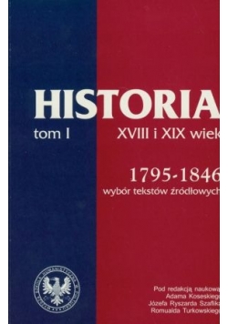 Historia XVIII i XIX wiek tom I