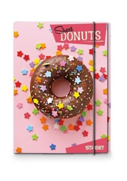 Teczka A4 z gumką Donuts STREET