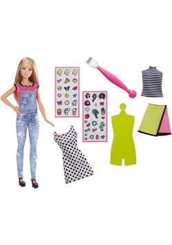 Barbie D.I.Y. Modne naklejki + lalka 2