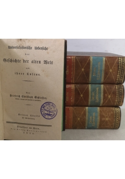 Universalhistorische Uebersicht der Geschicht der alten Welt und ihrer Kultur 4 książki ok 1832 r.