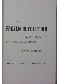 The frozen revolution