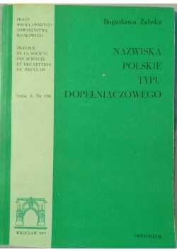 Nazwiska polskie typu dopełniaczowego