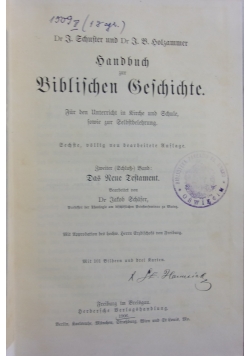 Biblilchen Selchichte 1891r.