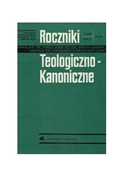 Roczniki teologiczno - kanoniczne,  tom XXVI, 1997