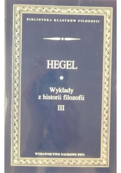 Wykłady z historii filozofii Tom III