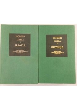 Homer - Dzieła, tom  I-II Iliada / Odyseja
