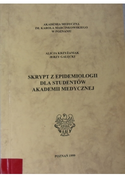 Skrypt Z Epidemiologii Dla Studentów Akademii Medycznej
