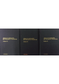 Advances in Antimicrobial and Antineoplastic Chemotherapy zestaw 3 książek