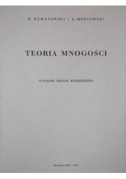 Teoria mnogości