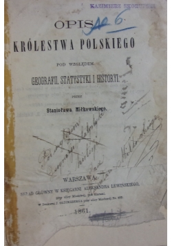 Opis Królestwa Polskiego, autograf