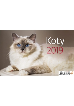 Kalendarz biurkowy Koty 2019
