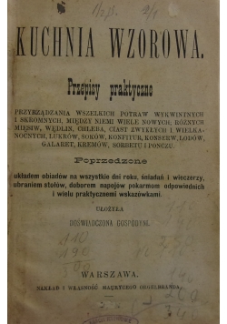 Kuchnia Wzorowa, 1882 r.