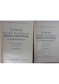 Żywot Pana Naszego Jezusa Chrystusa. Zestaw 2 książek, ok 1933 r.