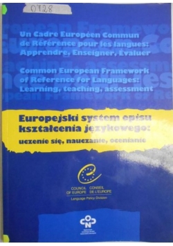 Europejski system opisu kształcenia językowego uczenie się nauczanie ocenianie