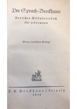 Der Sprach Brockhaus, 1940 r.