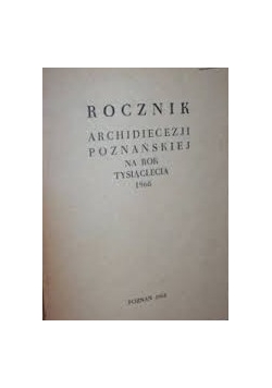Rocznik archidiecezji poznańskiej 1968