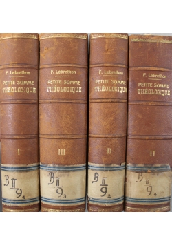 Petite somme theologique de Saint Thomas D'Aquin Tom I do IV 1866 r.