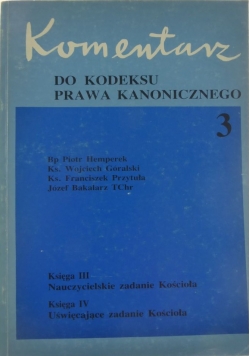 Komentarz do Kodeksu Prawa Kanoniczego
