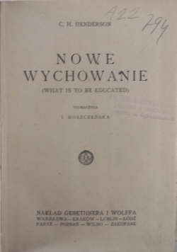 Nowe wychowanie, 1925 r.