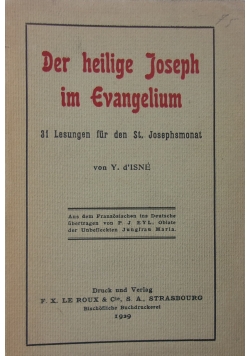 Der heilige Joseph im Evangelium ,1929 r.