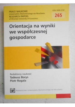 Orientacja na wyniki we współczesnej gospodarce