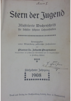 Stern der jugend, 1908r.