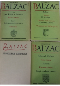 Honoriusz Balzac zestaw 4 książek
